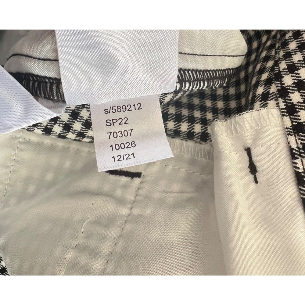 NWT Loft The Riviera Slim Pants Size 12 Curvy Black/White Houndstooth - Picture 8 of 12